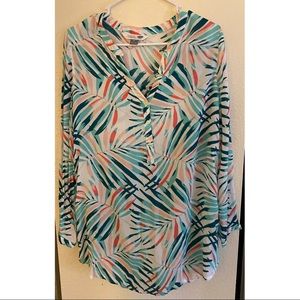 NEW Old Navy Tunic Top Tropical Pattern